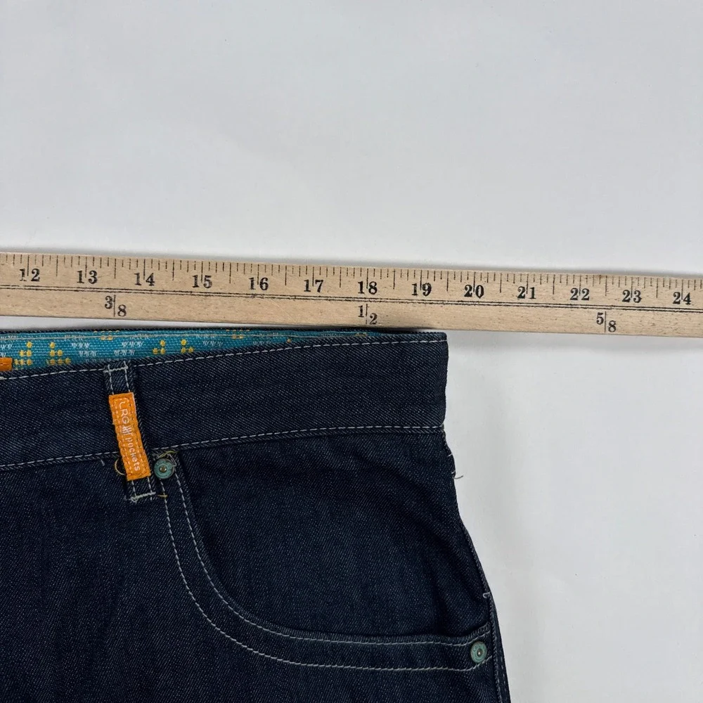 Vintage LRG Lifted Research Group Jeans Men 38 Dark Wash Embroidered Pockets Y2K